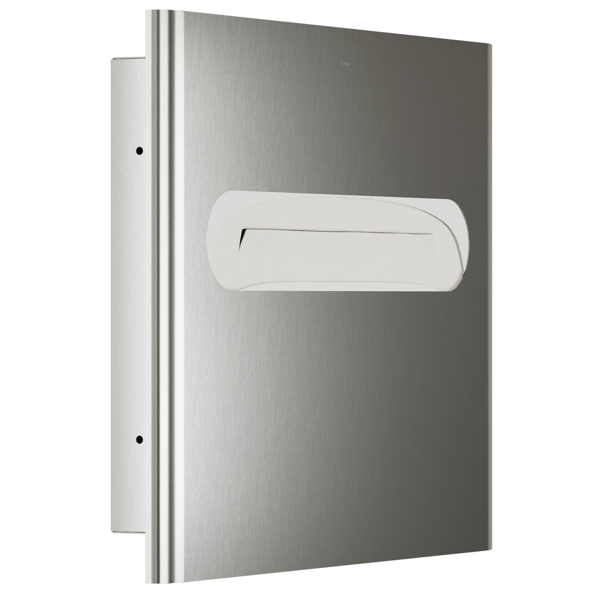 Bradley Elvari Series Seat Cover Dispenser - Recessed Mounted, Large Capacity - 5B1-003600-BS, Brushed Stainless