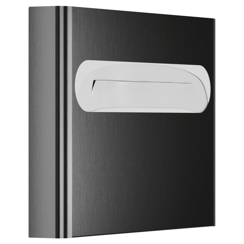 Bradley Elvari Series Seat Cover Dispenser - Surface Mounted, Large Capacity - 5B1-113600-BB, Brushed Black