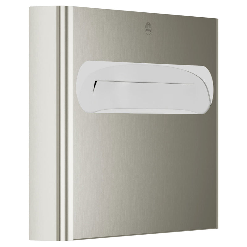Bradley Elvari Series Seat Cover Dispenser - Surface Mounted, Large Capacity - 5B1-113600-BN, Brushed Nickel