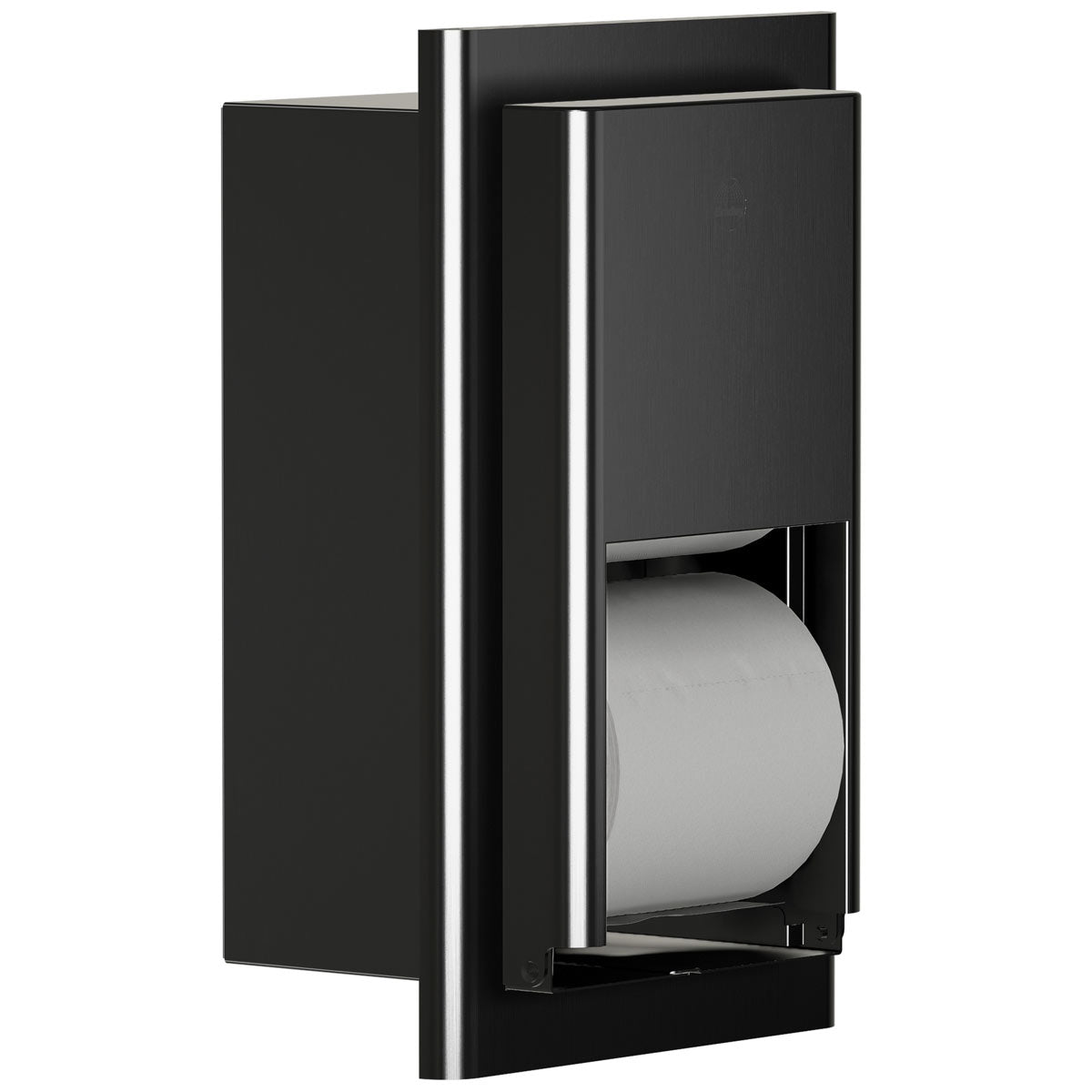 Bradley Elvari Series Toilet Tissue Dispenser - Recessed Mounted, Medium Capacity - 5B2-000000-BB, Brushed Black