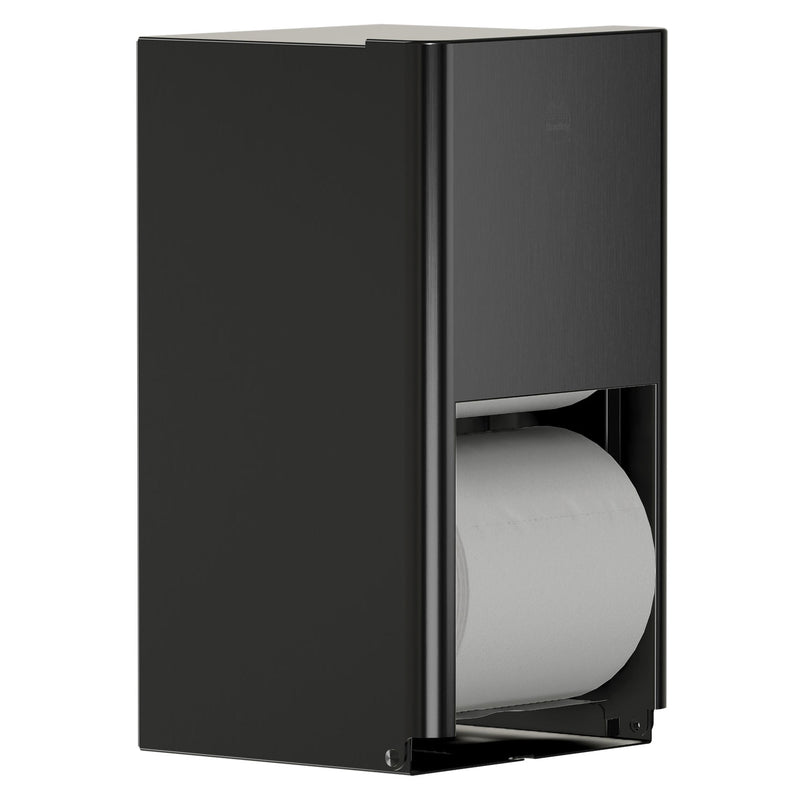 Bradley Elvari Series Toilet Tissue Dispenser - Surface Mounted, Medium Capacity - 5B2-110000-BB, Brushed Black