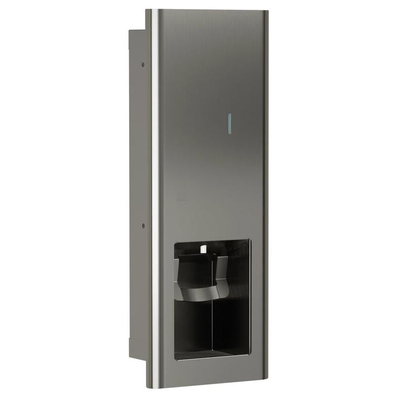 Bradley Elvari Series Liquid Soap/Gel Sanitizer Dispenser - 40oz, Recessed - 6B1-000000-BS, Brushed Stainless