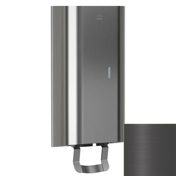 Bradley Elvari Series Liquid Soap/Gel Sanitizer Dispenser - 40oz, Surface Mounted - 6B1-110000-BB, Brushed Black