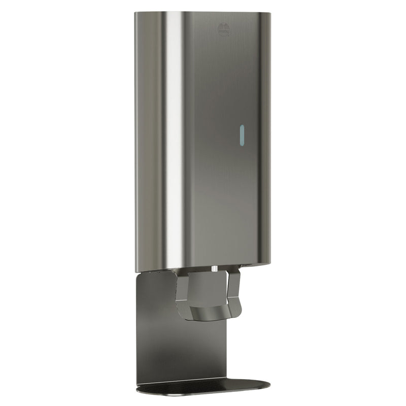 Bradley Elvari Series Liquid Soap/Gel Sanitizer Dispenser - 40oz, Surface Mounted, Drip Tray - 6B1-110000T-BS, Brushed Stainless