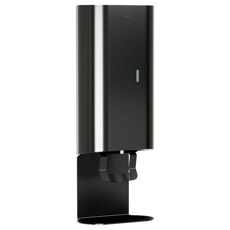 Bradley Elvari Series Foam Soap Dispenser - 40oz, Surface Mounted, Drip Tray - 6B1-110073T-BB, Brushed Black