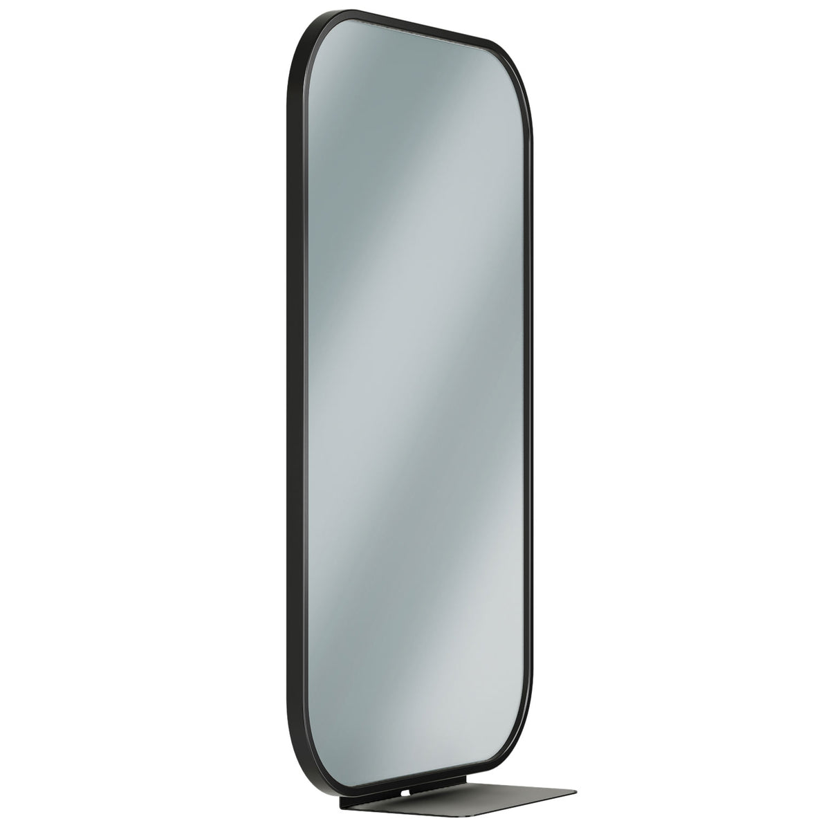 Bradley Elvari (24 x 36) Frame Mirror-Stainless 24" X 36" w/Shelf - 7B1-2024360-BB, Brushed Black, 24" W x 36" H