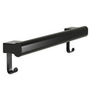 Bradley 8B1-2013696-BB Grab Bar Oval Peened Grip-With Hook 36". Brushed Black Electrocoat