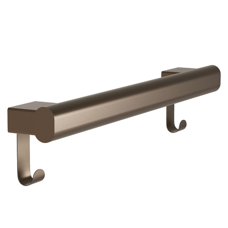 Bradley Elvari Series Grab Bar Oval, Stainless Satin w/ Hooks, 42" - 8B1-0014296-BZ, Brushed Bronze