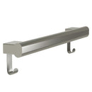 Bradley 8B1-2013696-BS Grab Bar Oval Peened Grip-With Hook 36". Brushed Stainless Electrocoat