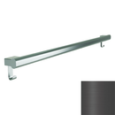 Bradley 8B1-2014896-BB Grab Bar Oval Peened Grip-With Hook 48". Brushed Black Electrocoat