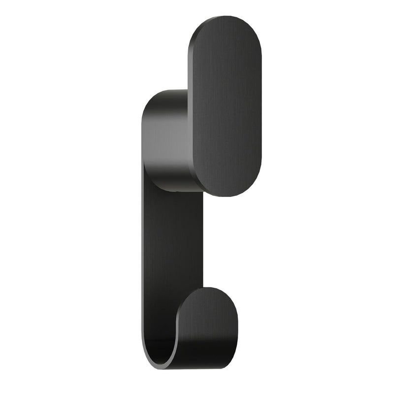 Bradley Elvari Series Robe Hook - Stainless-Surface Mounted, Double Hook - 9B1-110200-BB, Brushed Black