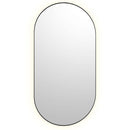 Bobrick B-104 2448.MBLK (24 x 48) Pill-Shaped Backlit LED Mirror Matte Black Frame 24"W x 48"H