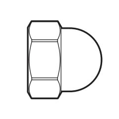 Bobrick DuraLine Phenolic Partitions Nut, Acorn - 1000133