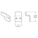 Bobrick DuraLine Phenolic Partitions Latch and Keeper, IS Packet - 1040 - 114