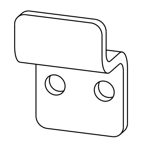 Bobrick DuraLine Phenolic Partitions Occupancy Indicator Latch - 1002612
