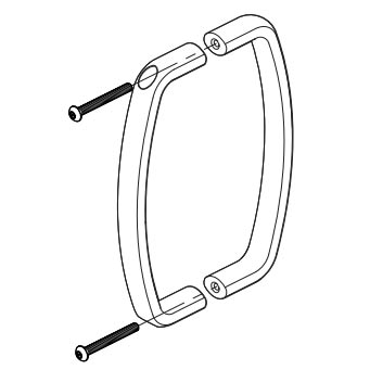 Bobrick DuraLine Phenolic Partitions Door Handle Packet - 1000312