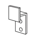 Bobrick DuraLine Phenolic Partitions Robe Hook - 1000869