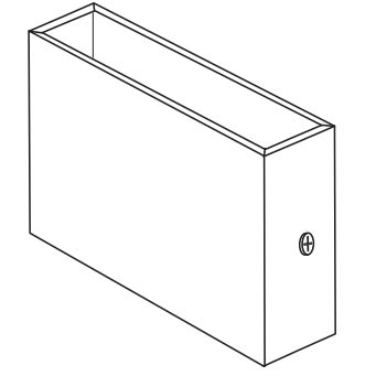 Bobrick DuraLine Phenolic Partitions Pilaster Shoe 7" - 1082 Series - 1002197