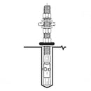 Bobrick DuraLine Phenolic Partitions Floor Anchor Pkt, Single - 1080 - 1002701