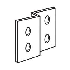 Bobrick DuraLine Phenolic Partitions Panel In - Line W/Stile Brkt 3/4 - 1000282