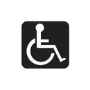 Bobrick Metro Plastic Laminate Partitions Label - Handicapped Sym - 1000418