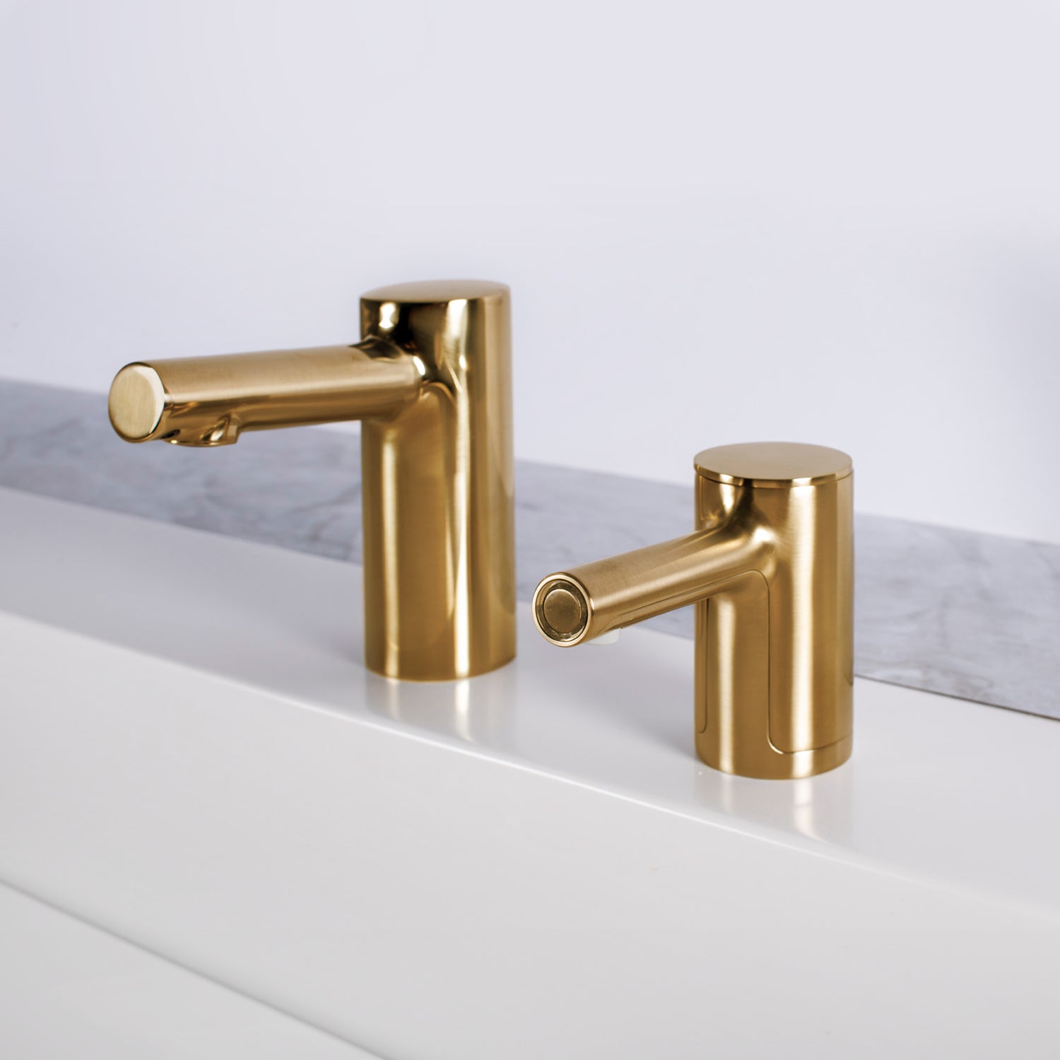 Bobrick B-900 Fino Top-Fill Foam Soap Dispenser - Brushed Brass (Cylindrical Style)