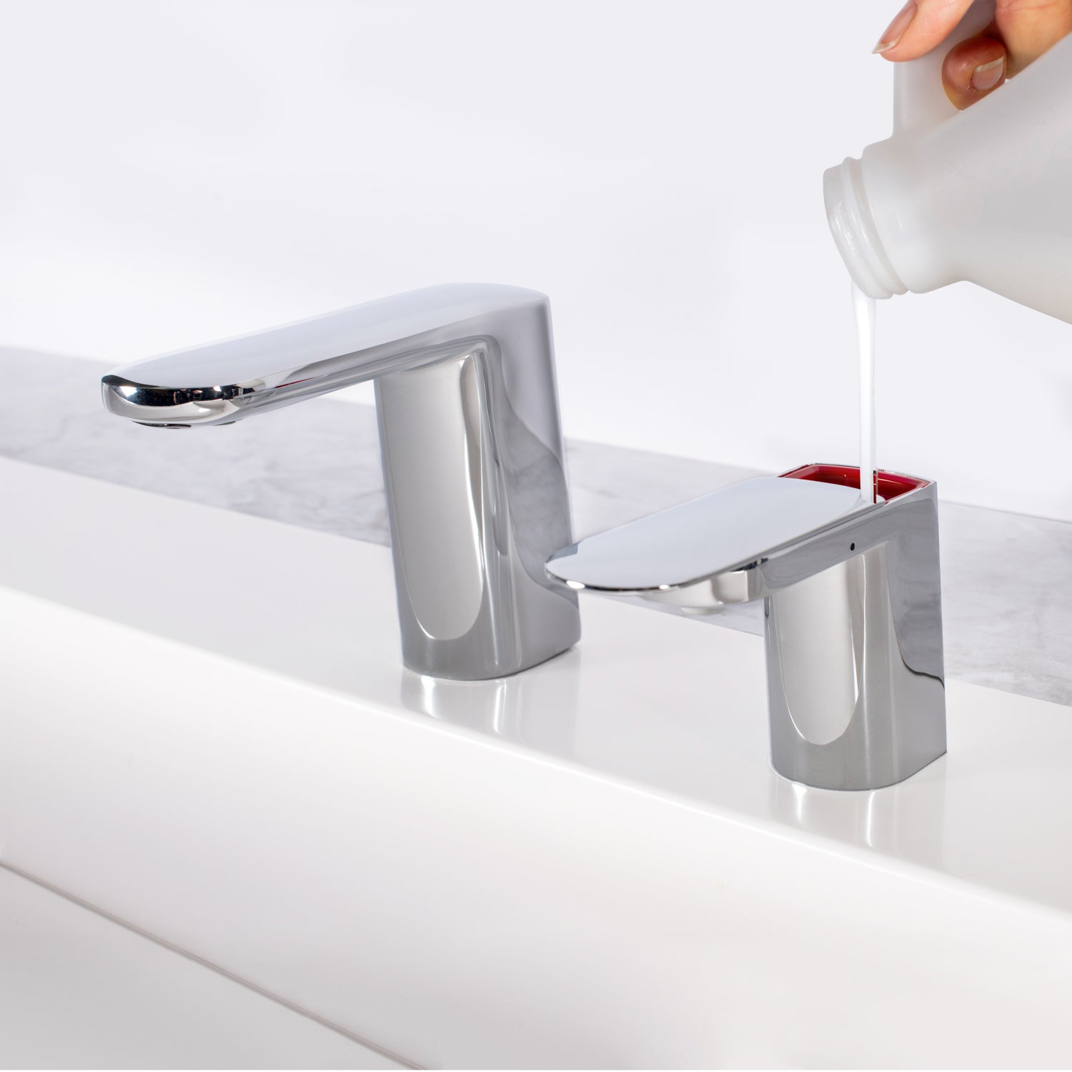 Bobrick B-958 Fino Top-Fill Liquid Soap Dispenser - Polished Chrome (Streamlined Style)