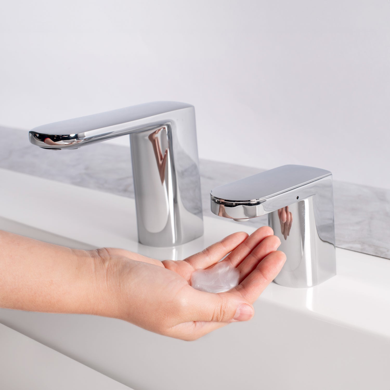 Bobrick B-958 Fino Top-Fill Liquid Soap Dispenser - Polished Chrome (Streamlined Style)