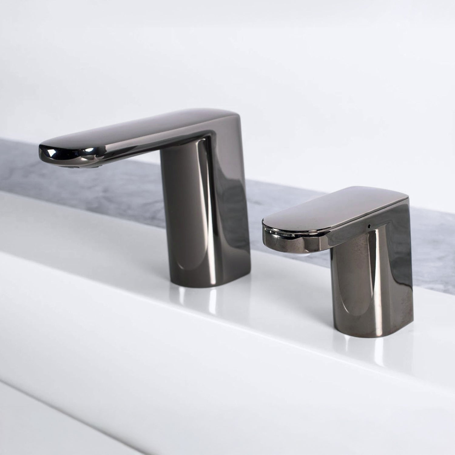 Bobrick B-951 Fino Top-Fill Liquid Soap Dispenser - Polished Graphite (Streamlined Style)