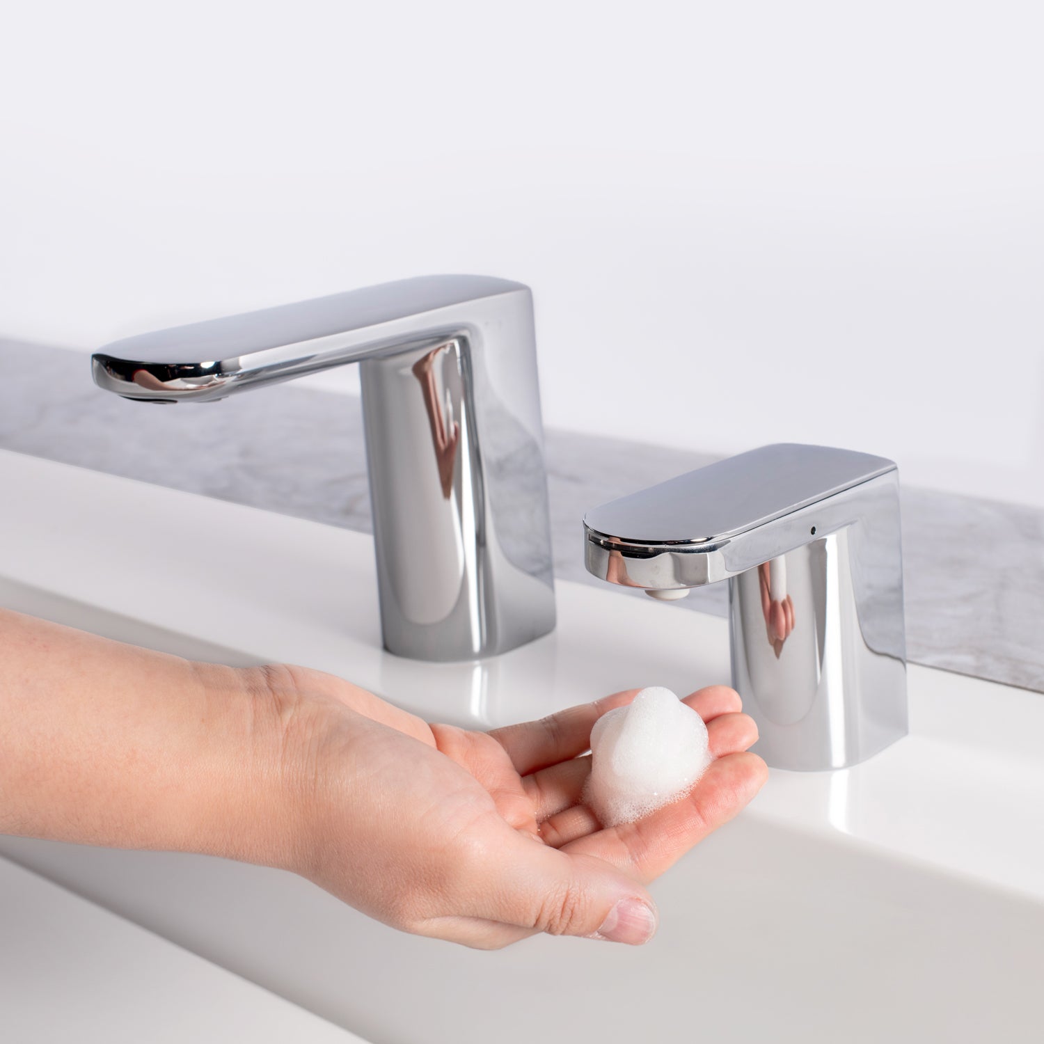 Bobrick B-968 Fino Top-Fill Foam Soap Dispenser - Polished Chrome (Streamlined Style)