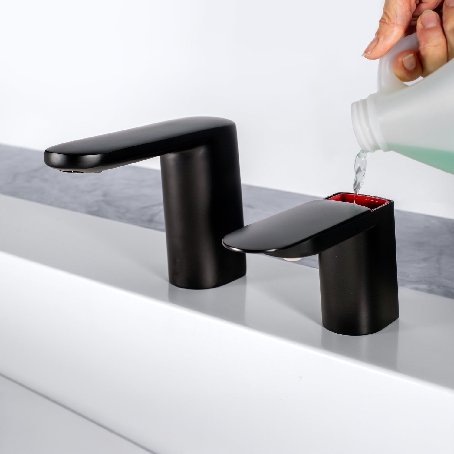 Bobrick B-962 Fino Top-Fill Foam Soap Dispenser - Matte Black (Streamlined Style)