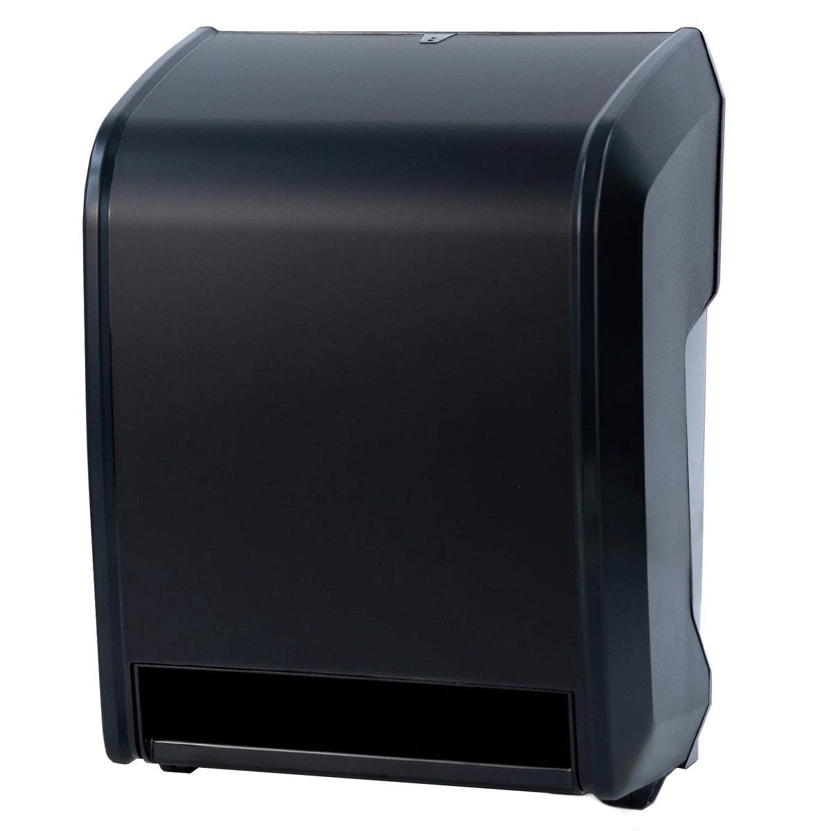 Palmer Fixture TD0264-02 Economy Touchless Roll Towel Dispenser w/ Butler Feature - Matte Black (Durable Plastic Construction)