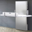Bradley 9989-000000 Universal Changing Table – Stainless Steel, Surface/Floor Mounted, Auto-Retracting Safety Feature