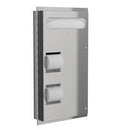 Bradley 5922-106900 Semi-Recessed Seat Cover & Toilet Tissue Dispenser