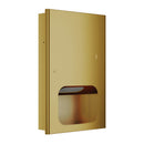 Bradley Elvari Recessed Medium Paper Towel Dispenser-Brushed Brass - 2B1-000000-BR