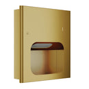 Bradley Elvari Recessed Small Paper Towel Dispenser-Brushed Brass - 2B1-003400-BR