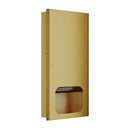 Bradley Elvari Recessed Large Paper Towel Dispenser-Brushed Brass - 2B1-003600-BR