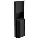 Bradley Elvari Paper Towel & Waste Receptacle, Recessed Paper Towel & Waste Receptacle, Medium Capacity, Brushed Black - 2B5-000000-BB