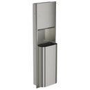 Bradley Elvari Paper Towel & Waste Receptacle, Recessed Paper Towel & Waste Receptacle, Medium Capacity, Brushed Stainless Steel - 2B5-000000-BS