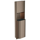Bradley Elvari Paper Towel & Waste Receptacle, Recessed Paper Towel & Waste Receptacle, Medium Capacity, Brushed Bronze - 2B5-000000-BZ