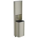 Bradley Elvari Recessed Paper Towel & Waste Receptacle, Large Capacity, Brushed Nickel - 2B5-003600-BN
