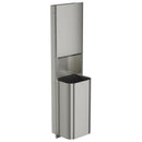 Bradley Elvari Recessed Paper Towel & Waste Receptacle, Large Capacity, Brushed Stainless Steel - 2B5-003600-BS