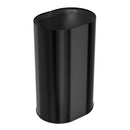 Bradley Elvari Freestanding Waste Receptacle, 21 Gallon, Brushed Black - 3B1-113837-BB