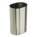 Bradley Elvari Freestanding Waste Receptacle, 21 Gallon, Brushed Nickel - 3B1-113837-BN