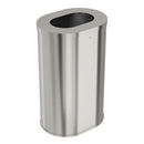 Bradley Elvari Freestanding Waste Receptacle, 21 Gallon-Brushed Stainless Steel - 3B1-113837-BS