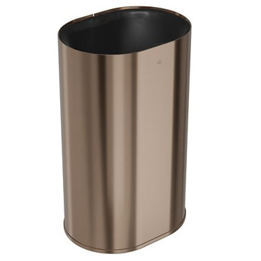 Bradley Elvari Freestanding Waste Receptacle, 21 Gallon, Brushed Bronze - 3B1-113837-BZ