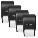 VISTA TP3003 Commercial Toilet Paper Holder 4-Pack - four wall-mounted two-roll standard dispensers