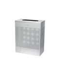 Alpine ALP438-23-SS 23 Gallon Square Perforated Trash Can, Stainless Steel