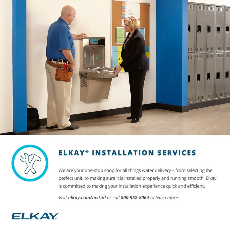 Elkay VRCTL8SC Stainless Steel Push Button Vandal Resistant Water