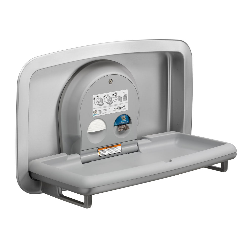 Koala Kare KB310-SSRE Horizontal Stainless Steel Recessed-Mounted Baby Changing Station